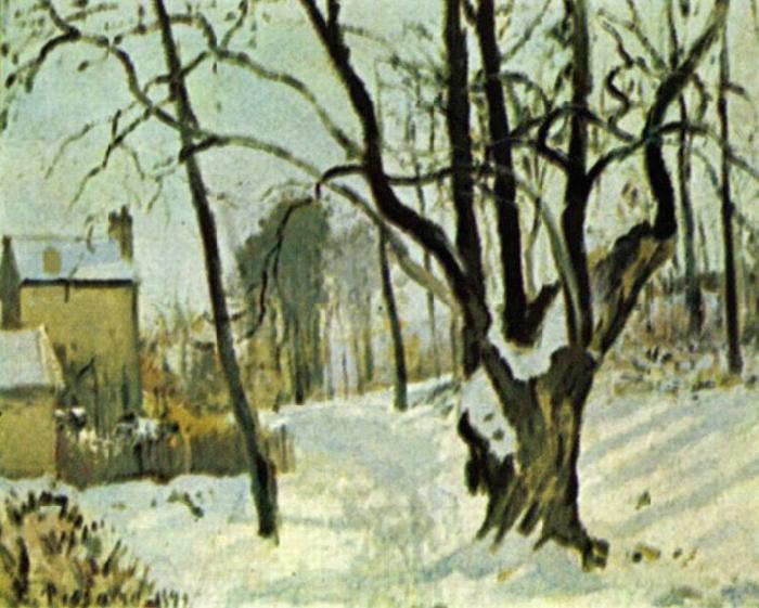 Camille Pissarro Schnee in Louveciennes Spain oil painting art